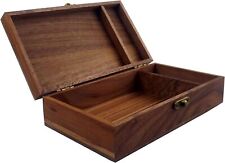 Walnut Handmade Walnut Partition Wooden Box for Keepsakes, Photos, Jewelry Ring  picture