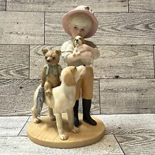 JAN HAGARA Porcelain Figurine Ricky #1598 of 6000 S20632 Dog Bear Puppy Vintage picture