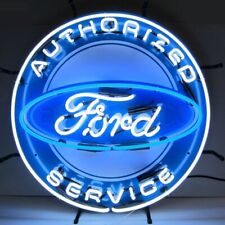 Ford Authorized Service Art Garage OLP Sign Neon Sign 24