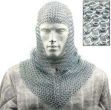 BATTLE READY CHAIN MAIL COIF ARMOR MEDIEVAL RENAISSANCE CHAINMAIL HOOD ARMOR picture