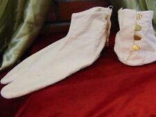 Pair VINTAGE & AUTHENTIC 1960's TABI SHOES SLIPPERS From Japan GOLDEN TABS picture