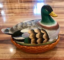 Very Rare 19th Century French Porcelain Duck Tureen / Egg Holder-NO CHIPS/CRACKS picture