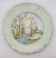 Vintage Johann Haviland Bavaria Hand-Painted Plate -Landscape by C. Gross picture