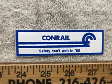 1988 Conrail Employee Safety Decal Sticker Railroad Vtg picture
