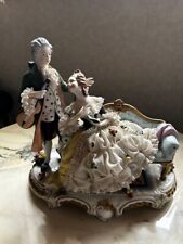 Dresden Noble Two Figurine Vintage H25 × W28.5cm made in Germany Interior Object picture