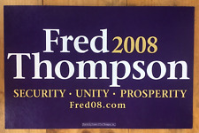 Fred Thompson Presidential Candidate Poster Sign 2008 picture