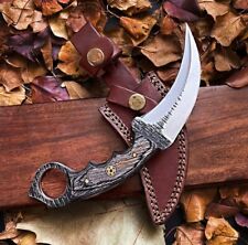 Forged Hunting Bowie Knife Custom Survival Camping outdoor Fixed Blade EDC Knife picture