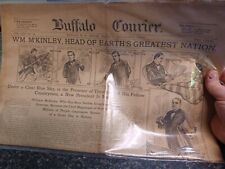 March 5 1897 Buffalo Courier Newspaper William McKinley picture