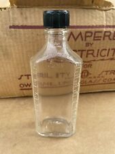 VINTAGE OWENS TEMPERED GRADUATED 6oz GLASS MEDICINE BOTTLE QUANTITY AVAILABLE picture