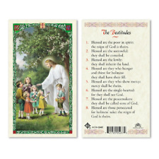 The Beatitudes Laminated Prayer Card picture