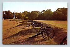 Vickburg Mississippi National Military Park Battery Degolyer Chrome Postcard picture