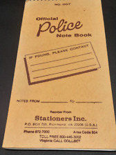 Vintage Official Police Notebook 007 Stationeers Richmond Virginia Used picture