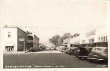 Street Scene Donalsonville Georgia GA Old Cars Drug Store 1948 Real Photo RPPC picture