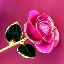 Steven Singer Valentine’s Day Pink 24k Gold Dipped Rose picture