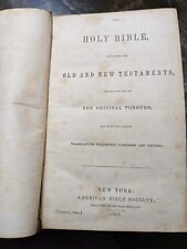 Holy Bible, Published 1855, Containing the Old and New Testaments (Hardback) picture