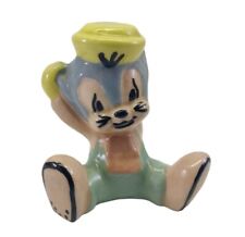 Vintage 1940s Sniffles the Mouse sitting EK Shaw Pottery Warner Bros picture