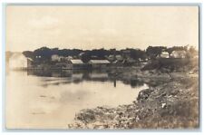 c1905 Home Residence Shoreline View Searsport Maine ME RPPC Photo Postcard picture