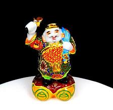 Kutani Japanese Porcelain Moriage Daikokuten Gods Of Luck Antique 5 5/8