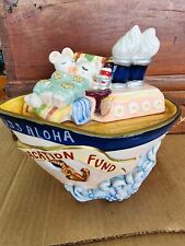 FITZ & FLOYD Vacation Fund Cruise Ship USS Aloha Piggy Bank   picture