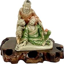Chinese Soapstone Carving of Man and Woman picture