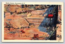 Gouverneur NY New York Marble Quarry Vintage Postcard 1940s picture