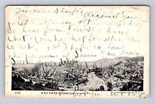 Johnstown PA-Pennsylvania, Aerial Of Town Area, Antique, Vintage c1907 Postcard picture