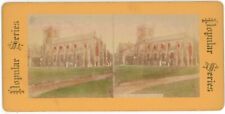 c1900's Hand Tinted Real Photo Stereoview Card Abbey Haddington, Scotland picture