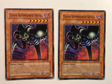 Yugioh Card -  2 ** Toon Summoned Skull ** 1st. Edition - SDP-021 - EX/MP picture