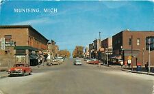 c1950s Elm Avenue View, Munising, Michigan Postcard picture