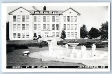 Jefferson Wisconsin WI Postcard RPPC Photo School At St. Colleta c1940's Vintage picture