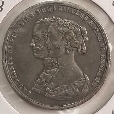 1858 PRINCE ALBERT & PRINCESS VICTORIA Commemorative Wedding Medal picture