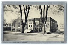 c1930 Post Office Exterior Building Rensselaer Indiana Vintage Antique Postcard picture