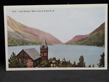 Church on Lake Bennett, White Pass & Yukon RR Linen Postcard UNPOSTED (0044) picture