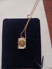Rare Petite Vintage University Of Notre Dame Mother Of Pearl Locket picture