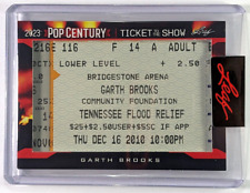 Garth Brooks 2023 Leaf Pop Century Ticket to the Show Ticket Card Nashville TN picture