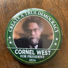 Third Party 2024 Cornel West Presidentsl Political Campaign Pinback Button picture