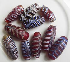 Old Red Feather Trade Beads picture