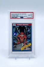 2015 Marvel Fleer Retro 1990 Impel Spider-Man On Card Auto PSA 8 picture