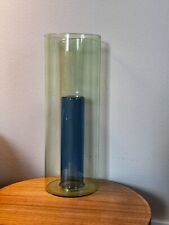 Phil. Museum of Art Blue/Green Borosilicate Laboratory Glass Reversible 9.5