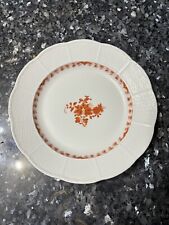 Meissen Dinner Plates - Beautiful Orange Flower Pattern Rare Find 8 Plates picture
