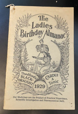 1929 The Ladies Birthday Almanac Vintage Pharmacy Medicine picture