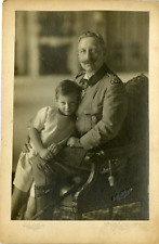 Selle and Kuntze, Germany, Kaiser Wilhelm II and son vintage silver print. Tamp picture