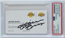 JEANIE BUSS LA LAKERS CEO & OWNER SIGNED BUSINESS CARD PSA DNA COA AUTOGRAPHED picture