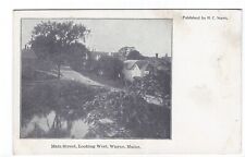 Main Street, Looking West, Wayne, Maine Vintage Postcard picture