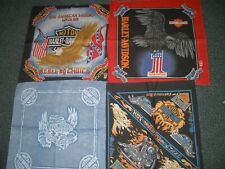 Harley motorcycle fabric bandanas lot of 4 ...' great for quilts picture