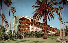Beverly Hills Hotel Bungalows Sunset Boulevard California Pink Palace c postcard picture