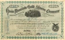 Green Mountain Gold Mining Co. - Stock Certificate - Mining Stocks picture