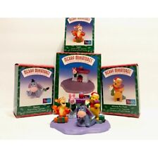 Complete Set 1999 Hallmark Merry Miniatures Christmas at Pooh's House Ornaments picture