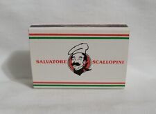 Vintage Salvatore Scallopini Restaurant Deli Matchbox MI IN Advertising Matches picture