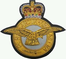 ST (RAF) Royal Air Force Per Ardva Ad Astra Blazer Hand Made Wire Bullion Badge picture